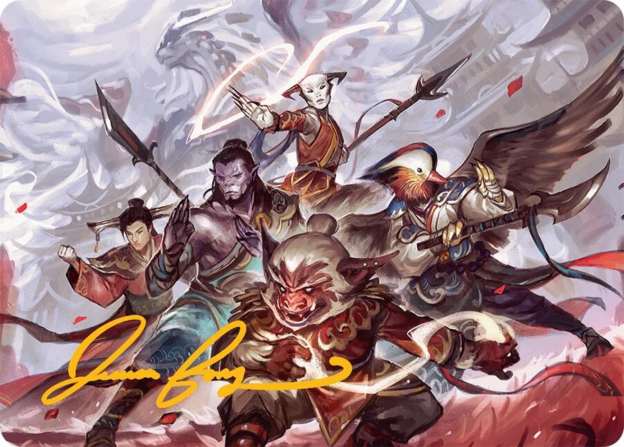 Will of the Jeskai Art Card (54/54) (Gold-Stamped Signature) [Tarkir: Dragonstorm Art Series] | Anubis Games and Hobby