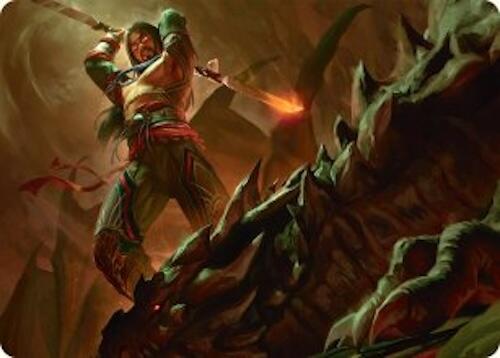 Sarkhan's Resolve Art Card (18/54) [Tarkir: Dragonstorm Art Series] | Anubis Games and Hobby
