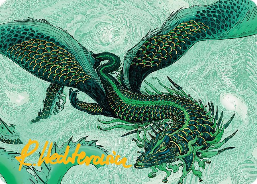 Teval, Arbiter of Virtue Art Card (38/54) (Gold-Stamped Signature) [Tarkir: Dragonstorm Art Series] | Anubis Games and Hobby