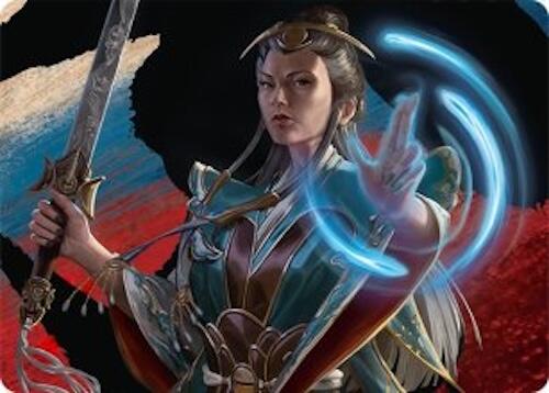 Narset, Jeskai Waymaster Art Card (44/54) [Tarkir: Dragonstorm Art Series] | Anubis Games and Hobby