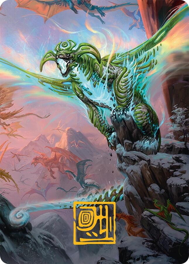 Ureni of the Unwritten Art Card (51/54) (Gold-Stamped Signature) [Tarkir: Dragonstorm Art Series] | Anubis Games and Hobby