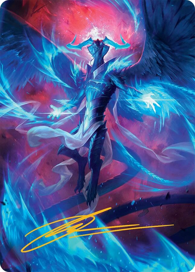 Ugin, Eye of the Storms Art Card (48/54) (Gold-Stamped Signature) [Tarkir: Dragonstorm Art Series] | Anubis Games and Hobby