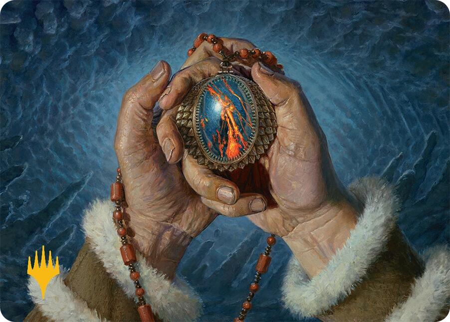 Mox Jasper Art Card (28/54) (Gold-Stamped) [Tarkir: Dragonstorm Art Series] | Anubis Games and Hobby