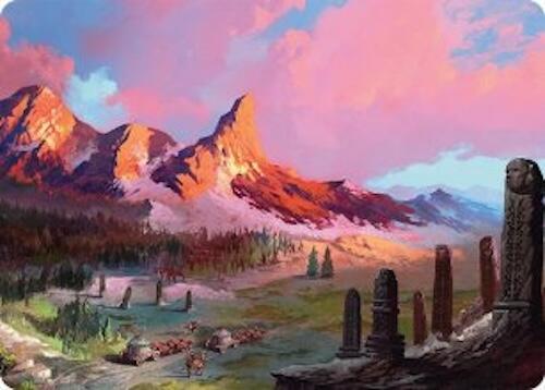 Rugged Highlands Art Card (29/54) [Tarkir: Dragonstorm Art Series] | Anubis Games and Hobby