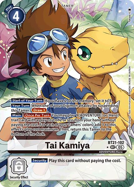 Tai Kamiya [BT21-102] (Alternate Art) [World Convergence] | Anubis Games and Hobby
