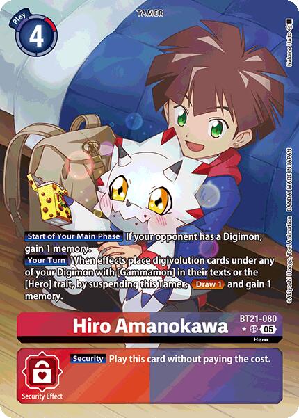 Hiro Amanokawa [BT21-080] (Alternate Art) [World Convergence] | Anubis Games and Hobby