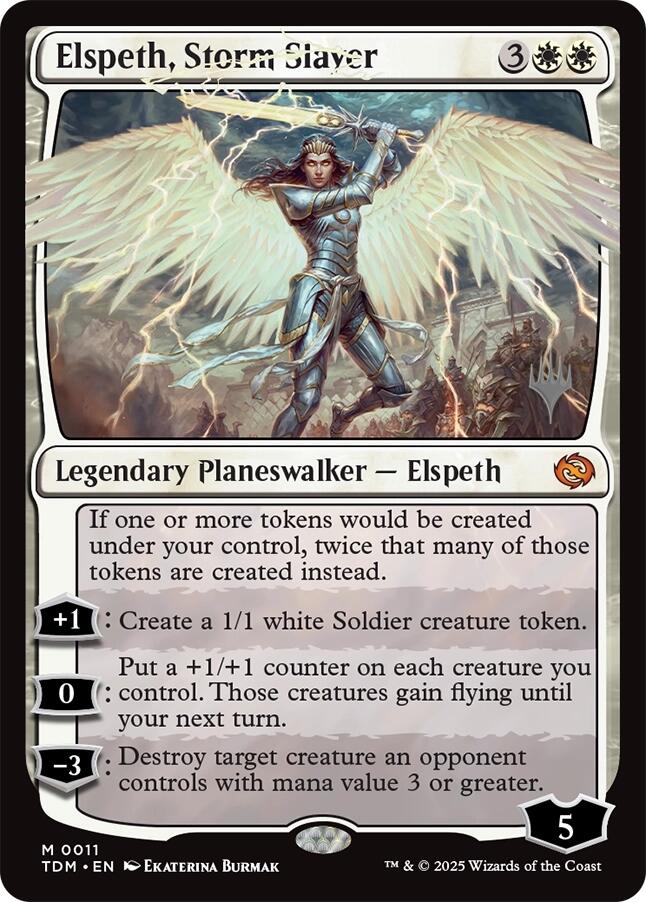 Elspeth, Storm Slayer [Tarkir: Dragonstorm Promos] | Anubis Games and Hobby