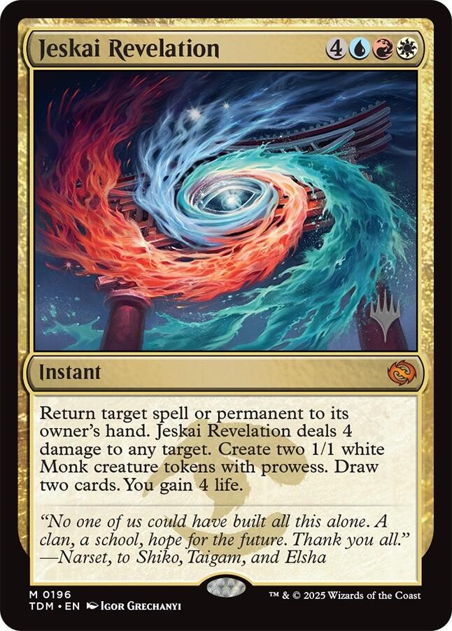 Jeskai Revelation [Tarkir: Dragonstorm Promos] | Anubis Games and Hobby