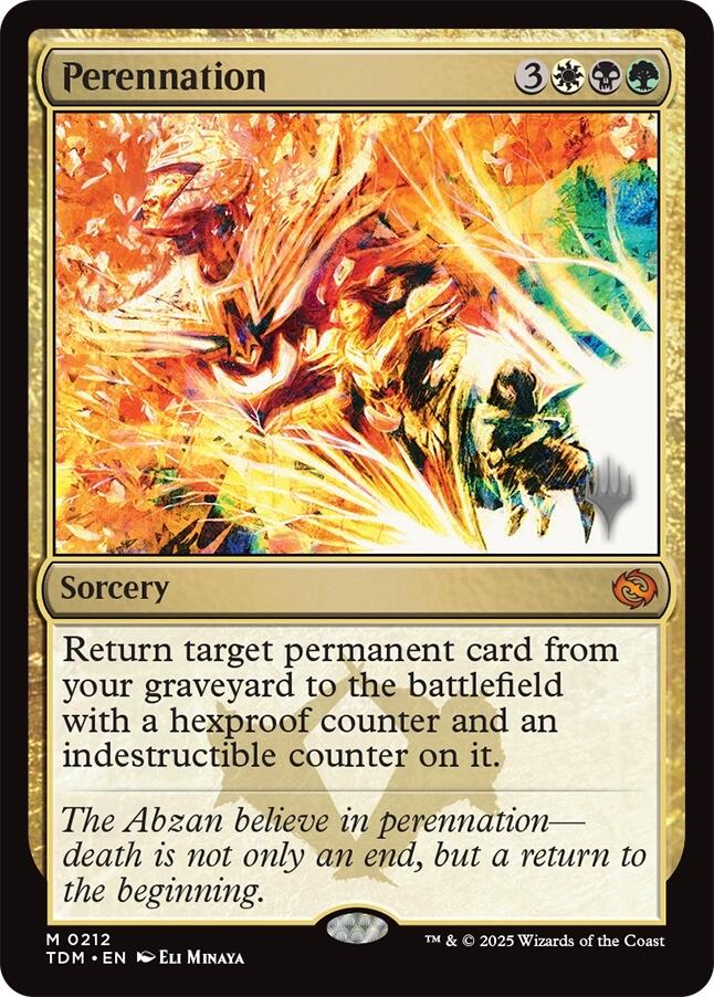 Perennation (Promo Pack) [Tarkir: Dragonstorm Promos] | Anubis Games and Hobby