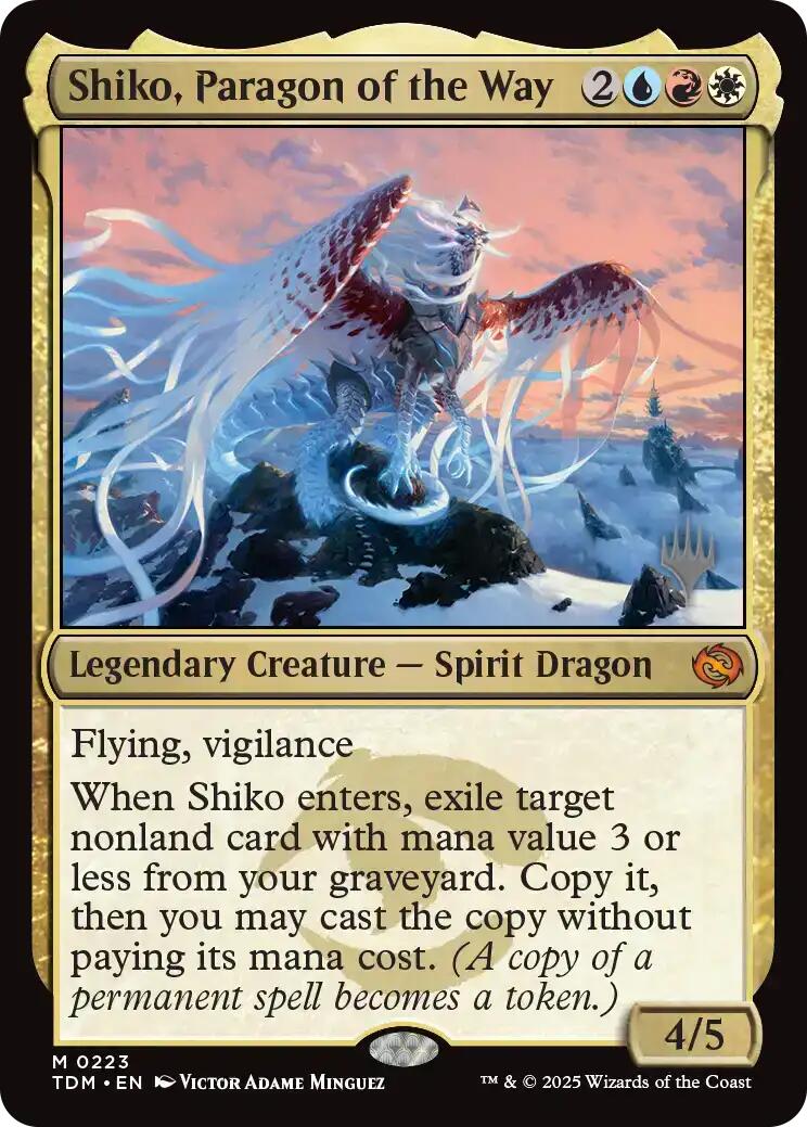 Shiko, Paragon of the Way [Tarkir: Dragonstorm Promos] | Anubis Games and Hobby