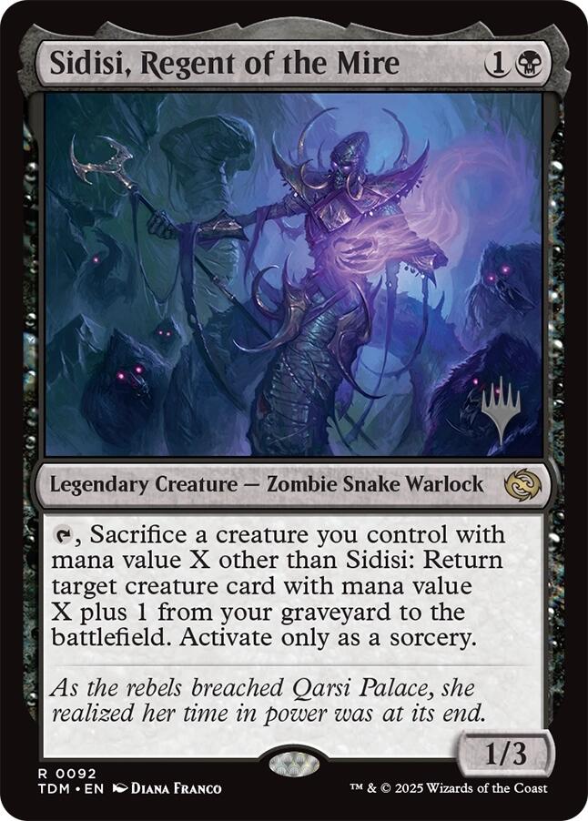 Sidisi, Regent of the Mire (Promo Pack) [Tarkir: Dragonstorm Promos] | Anubis Games and Hobby