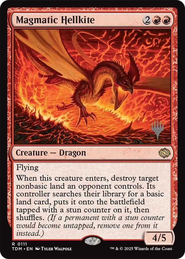 Magmatic Hellkite [Tarkir: Dragonstorm Promos] | Anubis Games and Hobby