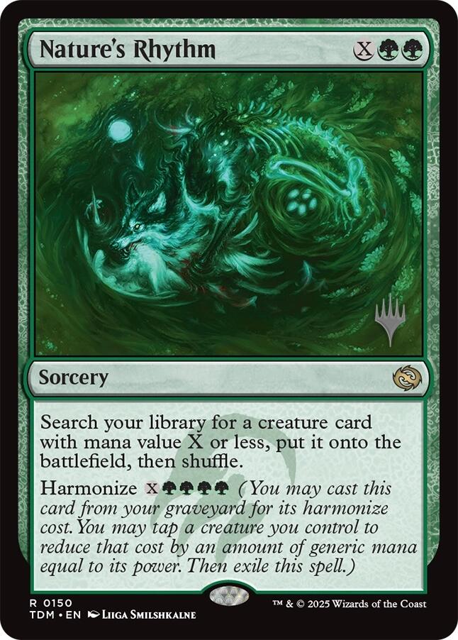Nature's Rhythm (Promo Pack) [Tarkir: Dragonstorm Promos] | Anubis Games and Hobby
