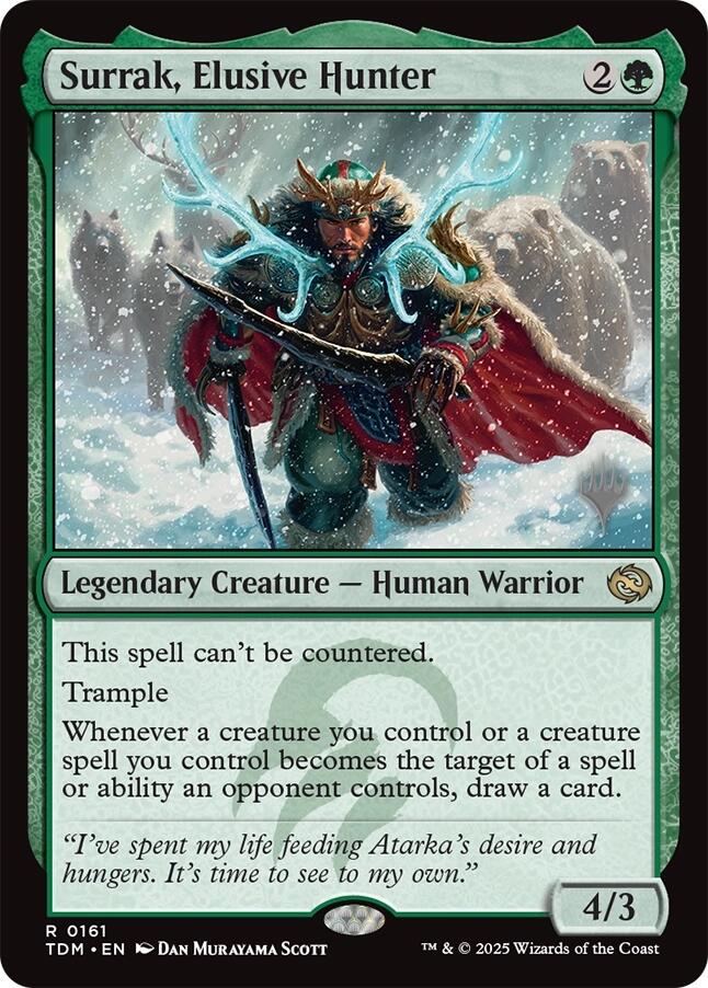Surrak, Elusive Hunter [Tarkir: Dragonstorm Promos] | Anubis Games and Hobby