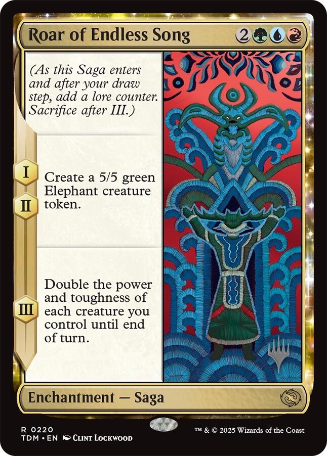 Roar of Endless Song (Promo Pack) [Tarkir: Dragonstorm Promos] | Anubis Games and Hobby
