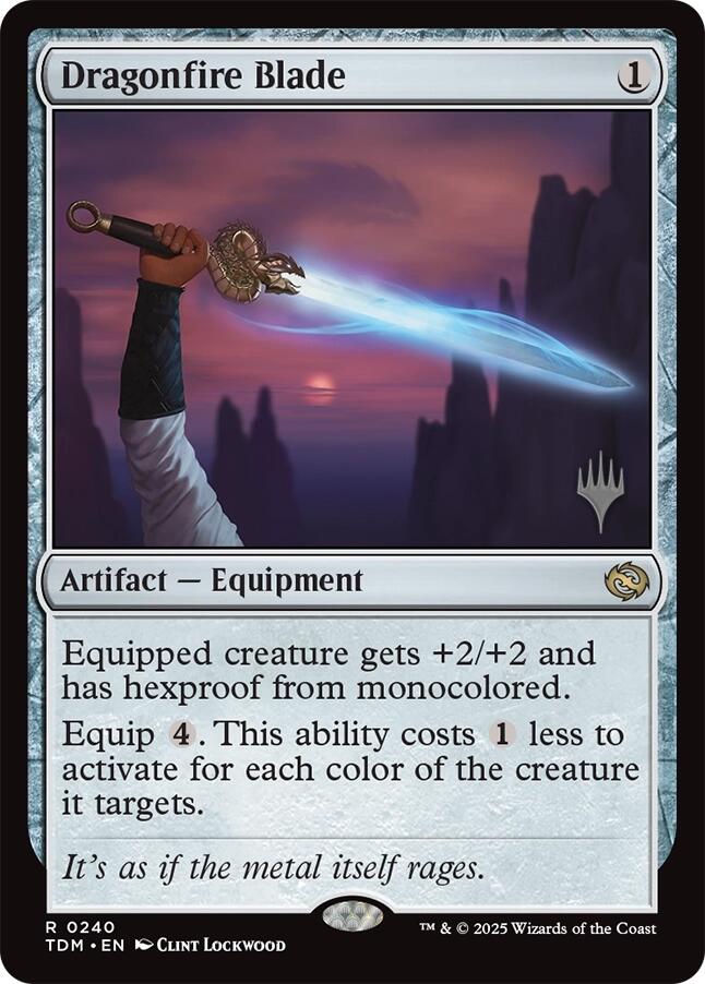 Dragonfire Blade [Tarkir: Dragonstorm Promos] | Anubis Games and Hobby