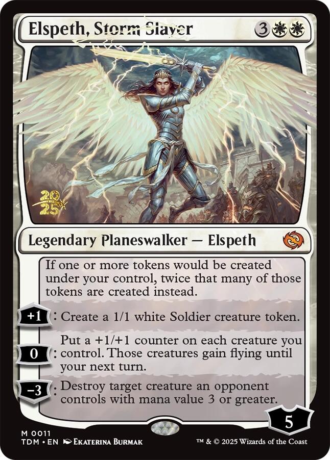 Elspeth, Storm Slayer [Tarkir: Dragonstorm Prerelease Promos] | Anubis Games and Hobby