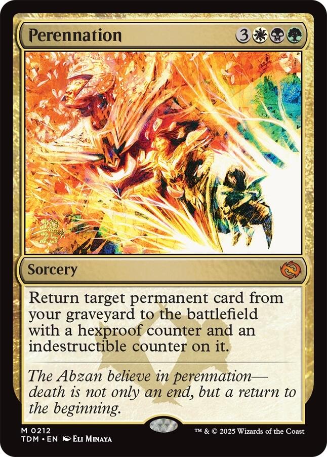 Perennation [Tarkir: Dragonstorm Prerelease Promos] | Anubis Games and Hobby