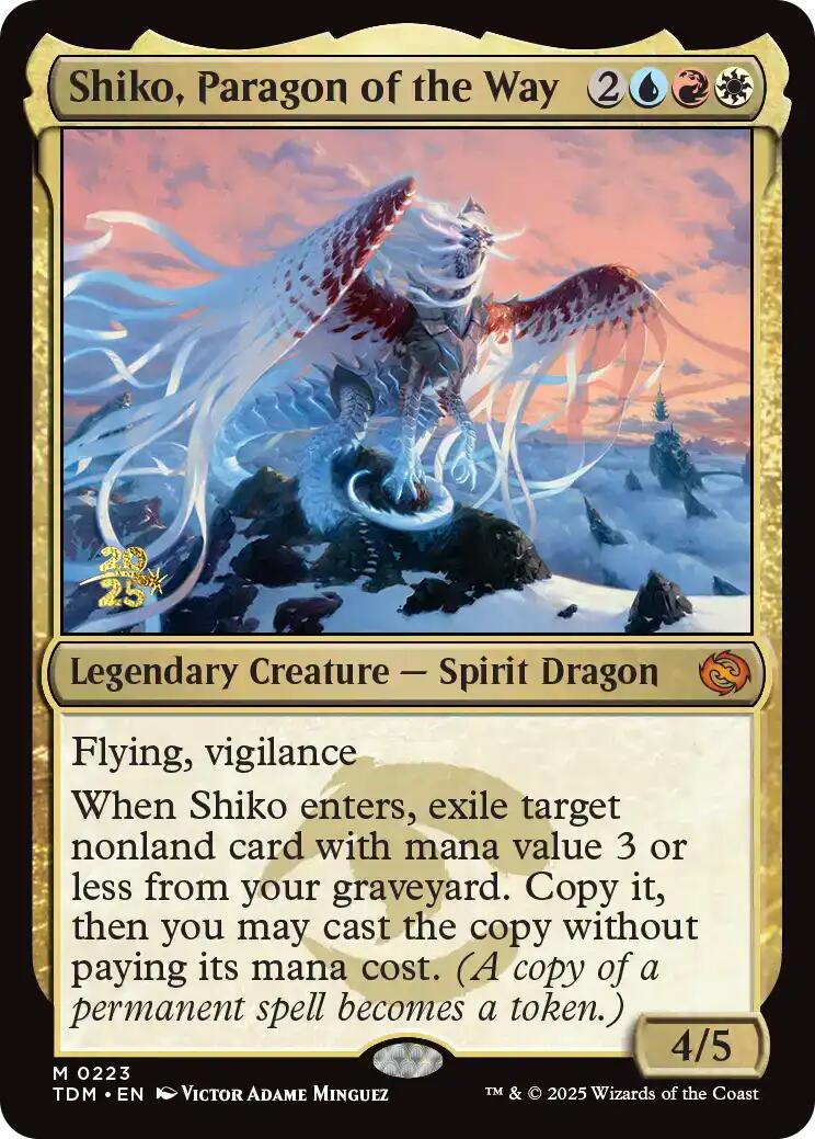 Shiko, Paragon of the Way [Tarkir: Dragonstorm Prerelease Promos] | Anubis Games and Hobby
