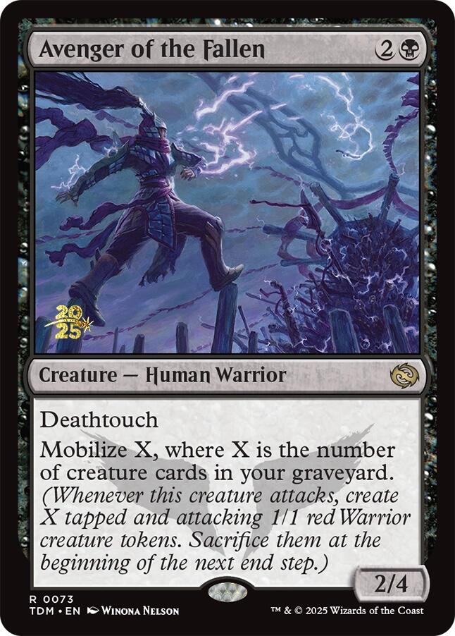 Avenger of the Fallen [Tarkir: Dragonstorm Prerelease Promos] | Anubis Games and Hobby