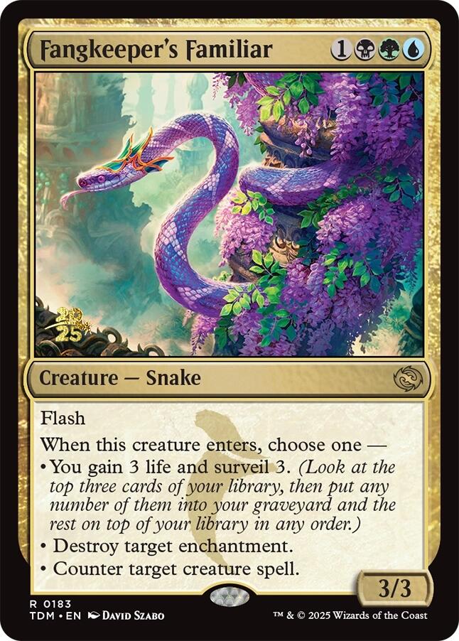 Fangkeeper's Familiar [Tarkir: Dragonstorm Prerelease Promos] | Anubis Games and Hobby