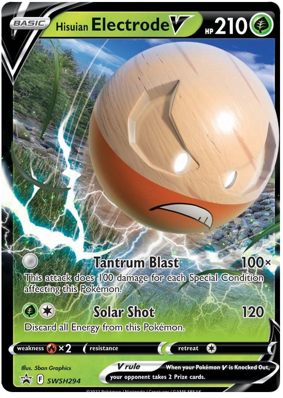 Hisuian Electrode V (SWSH294) (Jumbo Card) [Sword & Shield: Black Star Promos] | Anubis Games and Hobby