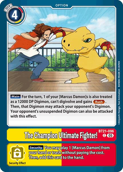 The Champion Ultimate Fighter! [BT21-096] [World Convergence] | Anubis Games and Hobby