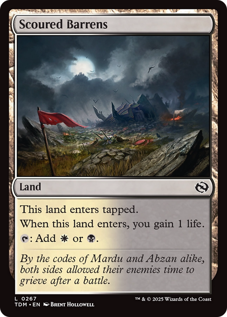 Scoured Barrens [Tarkir: Dragonstorm] | Anubis Games and Hobby