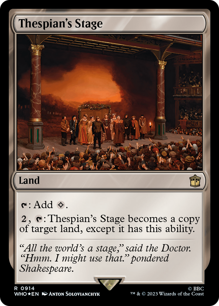 Thespian's Stage (Surge Foil) [Doctor Who] | Anubis Games and Hobby