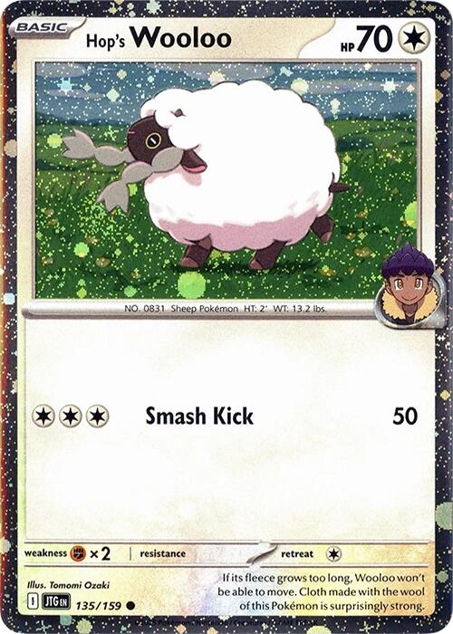 Hop's Wooloo (135/159) (Cosmos Holo) [Scarlet & Violet: Journey Together] | Anubis Games and Hobby