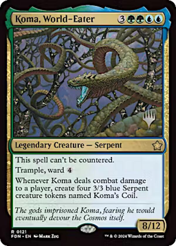 Koma, World-Eater (Promo Pack) [Aetherdrift Promos] | Anubis Games and Hobby