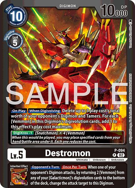 Destromon [P-094] - P-094 (Limited Card Pack -Billion Bullet-) [Limited Card Pack -Billion Bullet-] | Anubis Games and Hobby
