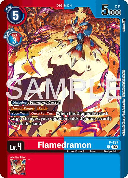 Flamedramon [P-137] (Limited Card Pack -Billion Bullet-) [Limited Card Pack -Billion Bullet-] | Anubis Games and Hobby