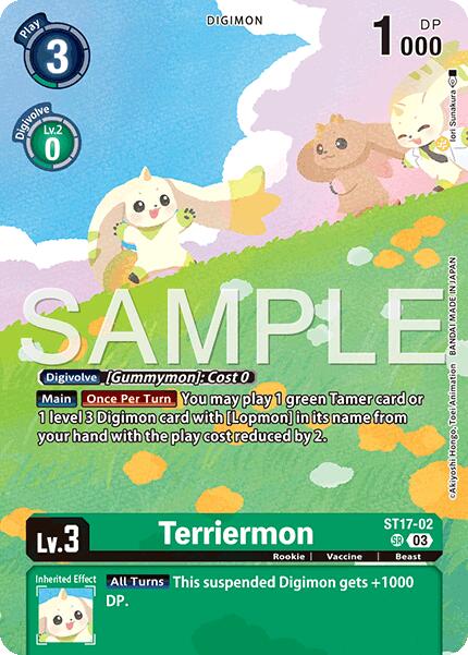 Terriermon [ST17-02] (Limited Card Pack -Billion Bullet-) [Limited Card Pack -Billion Bullet-] | Anubis Games and Hobby