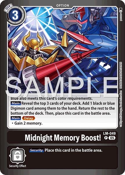 Midnight Memory Boost! [LM-049] (Limited Card Pack -Billion Bullet-) [Limited Card Pack -Billion Bullet-] | Anubis Games and Hobby