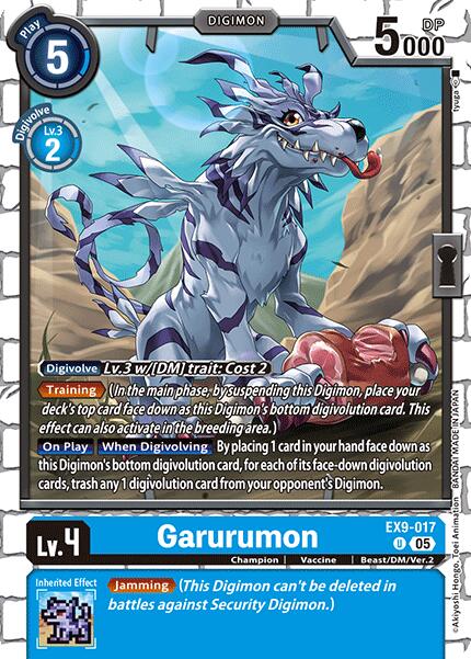 Garurumon [EX9-017] [Versus Monsters] | Anubis Games and Hobby