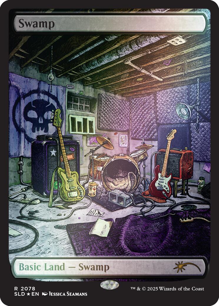 Swamp (2078) (Rainbow Foil) [Secret Lair Drop Series] | Anubis Games and Hobby