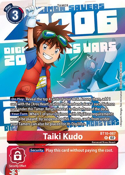Taiki Kudo [BT10-087] (Digimon Animation Series 25th Anniversary Set) [Xros Encounter] | Anubis Games and Hobby