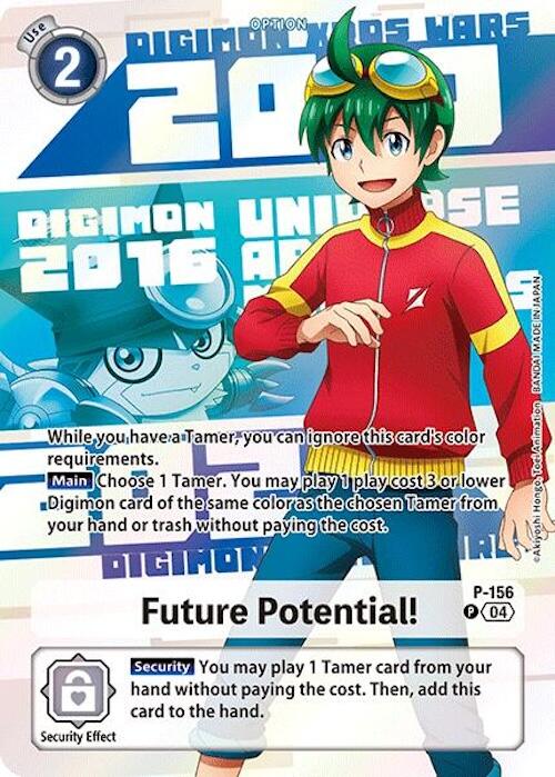 Future Potential! [P-156] (Digimon Animation Series 25th Anniversary Set) [Promotional Cards] | Anubis Games and Hobby