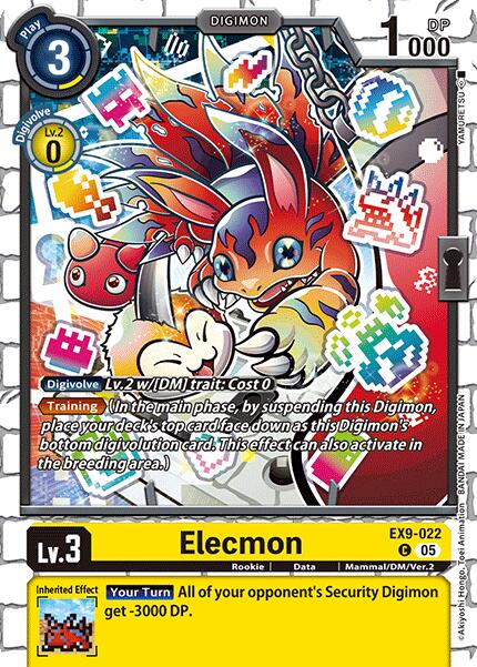 Elecmon [EX9-022] [Versus Monsters] | Anubis Games and Hobby