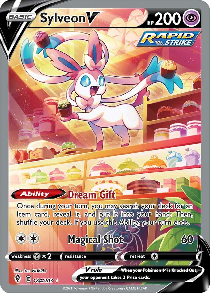 Sylveon V (184/203) [Sword & Shield: Evolving Skies] | Anubis Games and Hobby