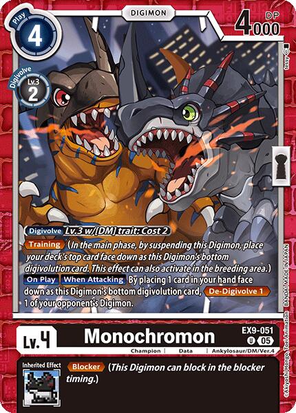 Monochromon [EX9-051] [Versus Monsters] | Anubis Games and Hobby