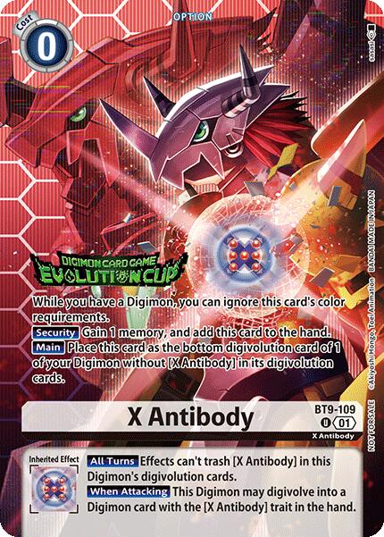 X Antibody [BT9-109] (Evolution Cup 2025 Vol. 1) [X Record] | Anubis Games and Hobby