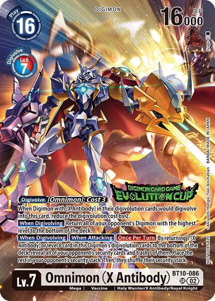 Omnimon [BT10-086] (X Antibody) (Evolution Cup 2025 Vol. 1) [Xros Encounter] | Anubis Games and Hobby