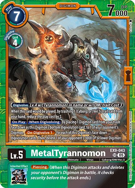 MetalTyrannomon [EX9-043] [Versus Monsters] | Anubis Games and Hobby