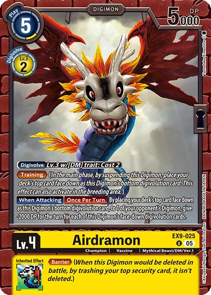 Airdramon [EX9-025] [Versus Monsters] | Anubis Games and Hobby