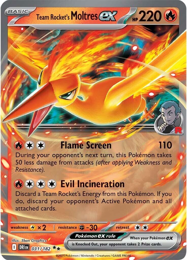 Team Rocket's Moltres ex (031/182) [Scarlet & Violet: Destined Rivals] | Anubis Games and Hobby
