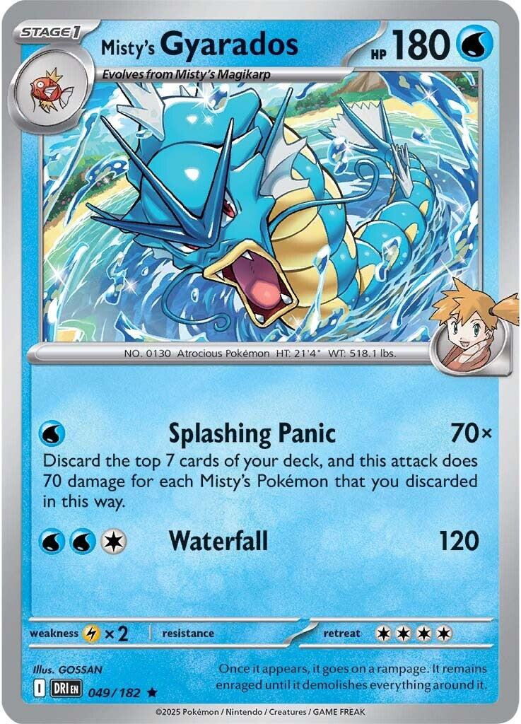 Misty's Gyarados (049/182) [Scarlet & Violet: Destined Rivals] | Anubis Games and Hobby