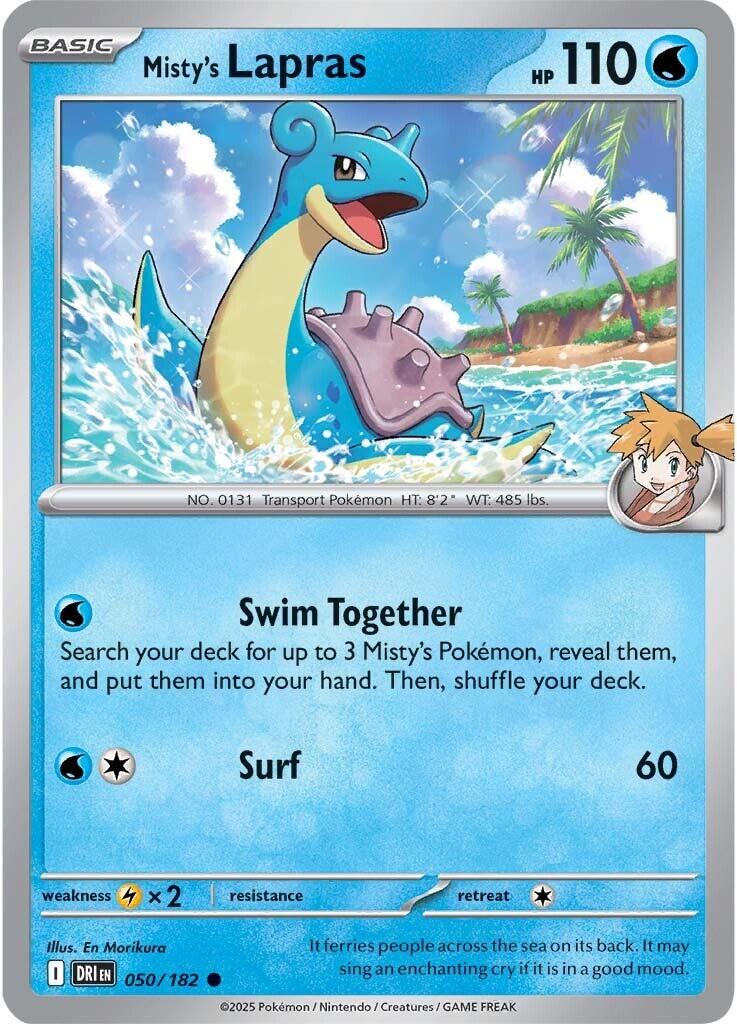 Misty's Lapras (050/182) [Scarlet & Violet: Destined Rivals] | Anubis Games and Hobby