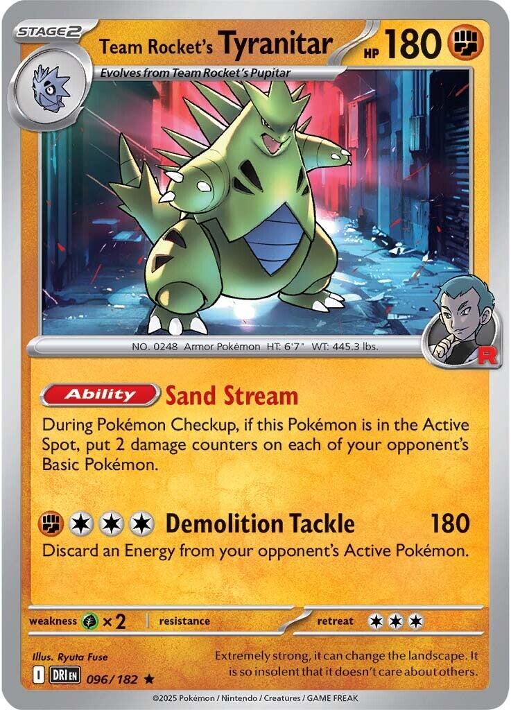 Team Rocket's Tyranitar (096/182) [Scarlet & Violet: Destined Rivals] | Anubis Games and Hobby